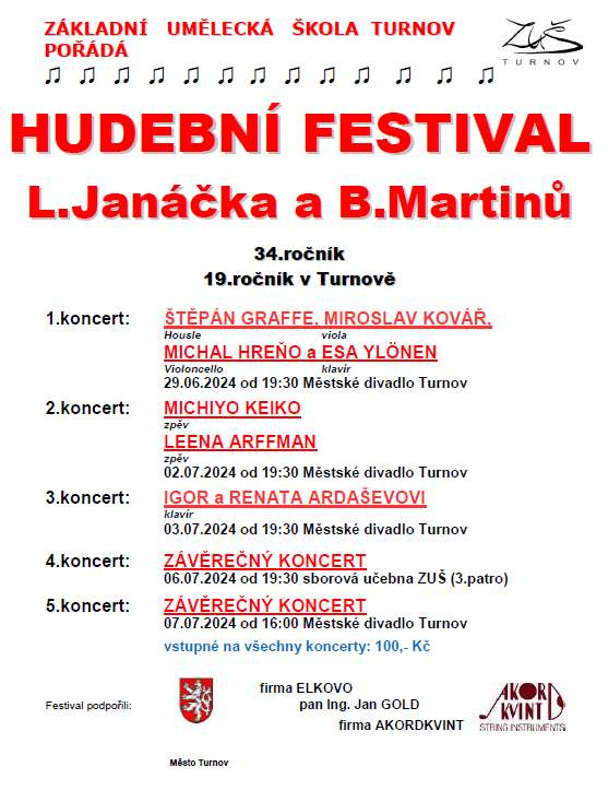 Festival B.Martinů a L.Janáčka