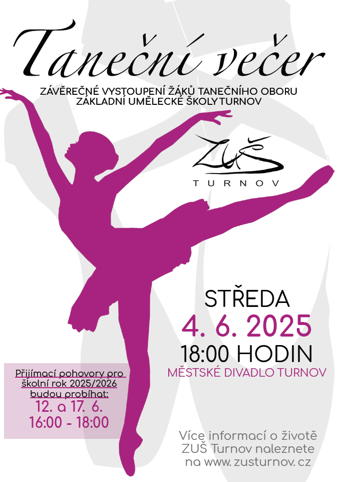 Závěrečné vystoupení tanečního oboru