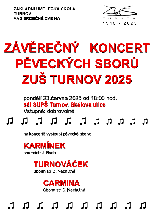 Závěrečné vystoupení pěveckých sborů