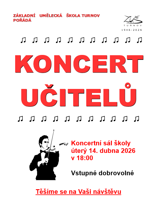 Koncert učitelů ZUŠ Turnov 2026